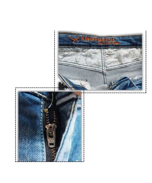 ১০০% এক্সপোর্ট কোয়ালিটি কিংফিশার নীট ডেনিম জিন্স - Image 5